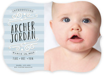 Star-Striped Label Birth Announcements