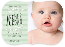 Star-Striped Label Birth Announcements