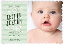 Star-Striped Label Birth Announcements