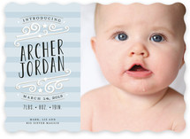 Star-Striped Label Birth Announcements