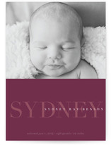 Uptown Birth Announcements