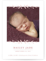 Acorn and Twig Frame Birth Announcements