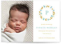 Delicate Blooms Birth Announcements