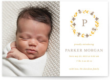 Delicate Blooms Birth Announcements
