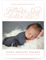 Say Hello Birth Announcements