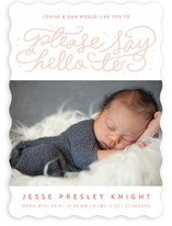 Say Hello Birth Announcements