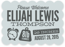 Weights and Measures Birth Announcements