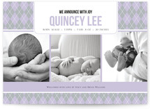 Argyle Welcome Birth Announcements