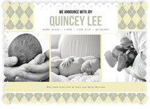 Argyle Welcome Birth Announcements