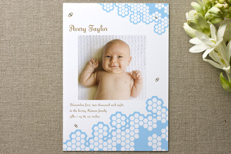 Baby Bee Birth Announcements