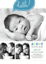 bright hello Birth Announcements, by Moglea