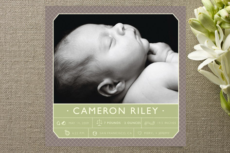 Stats Birth Announcements