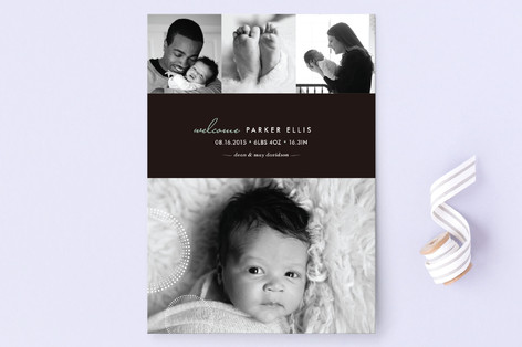 chic baby Birth Announcements