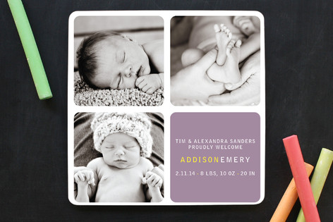 Checkers Birth Announcements