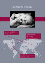 Chyou Birth Announcements, by Sarah Lenger