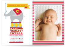 circus announcement Birth Announcements