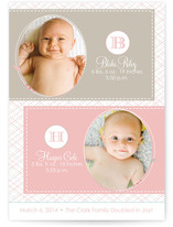 Doubled in Joy Birth Announcements