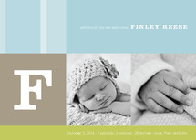 Elliot Stripe Birth Announcements, by sweet tree studio
