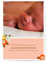 Floral Bloom Birth Announcements