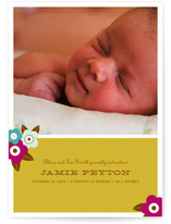Floral Bloom Birth Announcements