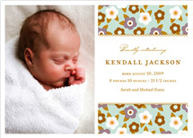 Flower Child Birth Announcements, by Oscar+Emma Design