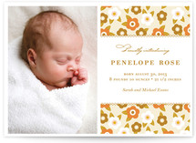 Flower Child Birth Announcements