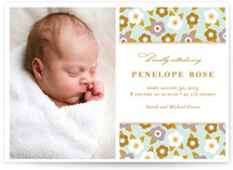Flower Child Birth Announcements
