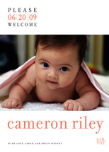 float + welcome Birth Announcements, by Float Paperie