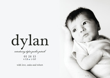 float + tiny heart Birth Announcements, by Float Paperie