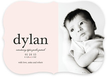 float + tiny heart Birth Announcements