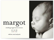 float + tiny heart Birth Announcements