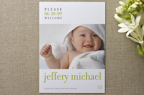 float + welcome Birth Announcements
