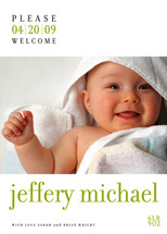 float + welcome Birth Announcements, by Float Paperie