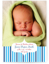 Garden Stripes Birth Announcements