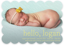 Hello Baby Birth Announcements