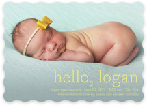 Hello Baby Birth Announcements