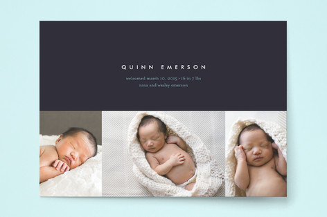 high style baby Birth Announcements