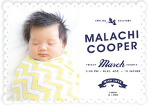 Vintage Label Birth Announcements