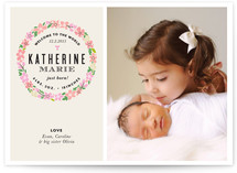 Sweet Wreath Birth Announcements