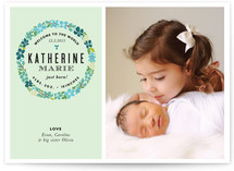 Sweet Wreath Birth Announcements