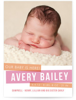 Bold Babe Birth Announcements
