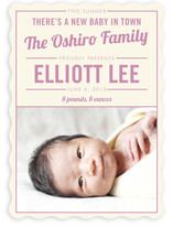 New Baby in Town Birth Announcements