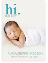 Subtle Ruby Birth Announcements