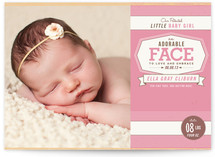 Patented Baby Girl Birth Announcements