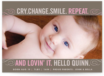 And...Repeat Birth Announcements