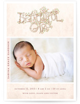 Beautiful Girl Birth Announcements
