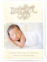 Beautiful Girl Birth Announcements