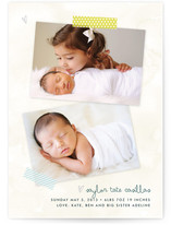Taking Notes Birth Announcements