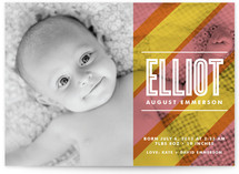 Beach Blanket Birth Announcements
