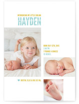 My Little Sib Birth Announcements